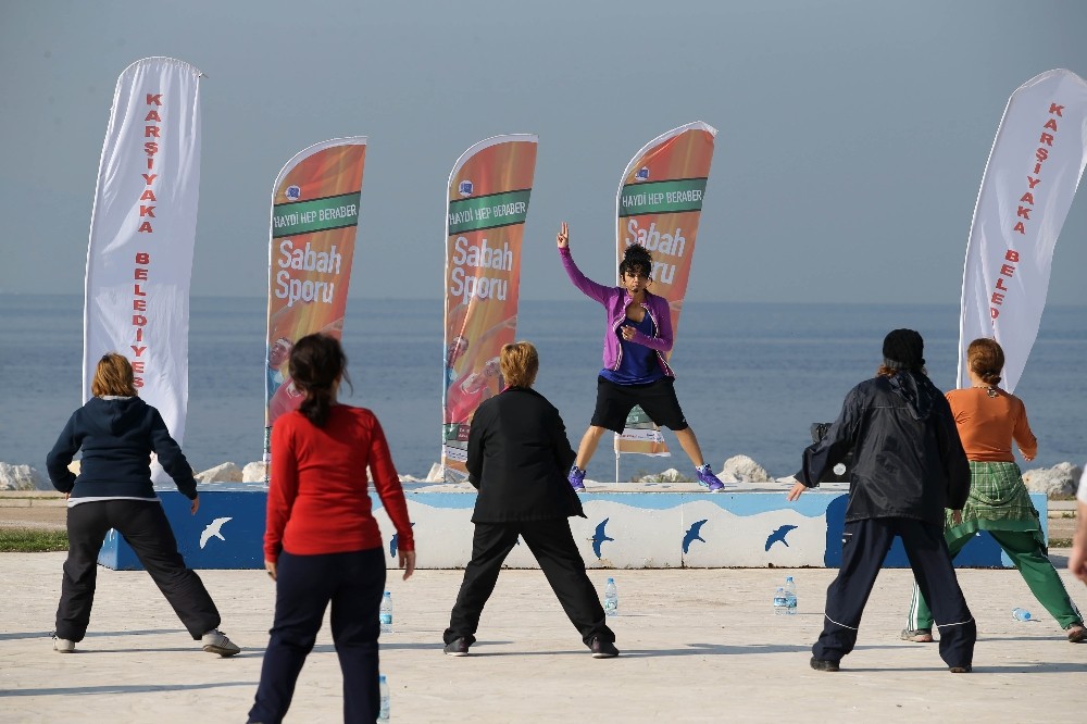 zmir Karyaka Yerel_Haberler - Ak havada spor keyfi balad
